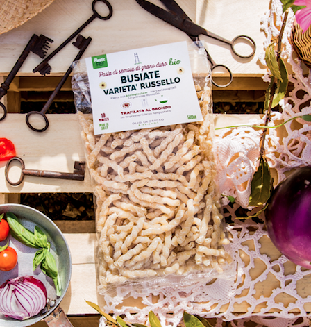 Busiate, original sizilianische Pasta aus Bio-Hartweizengrieß, Urgetreide "Russello", vegan