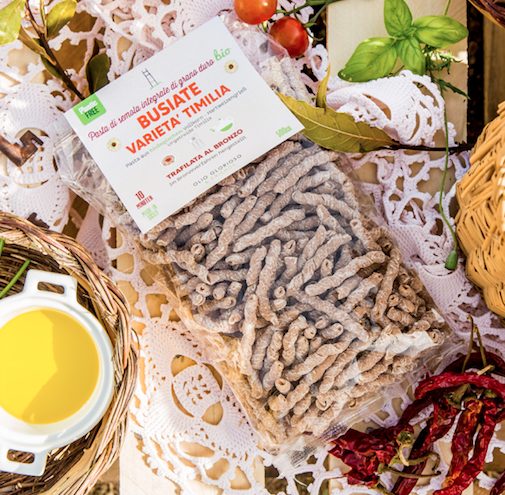 Busiate, original sizilianische Pasta aus Bio-Vollkorn-Hartweizengrieß "Timilia", vegan