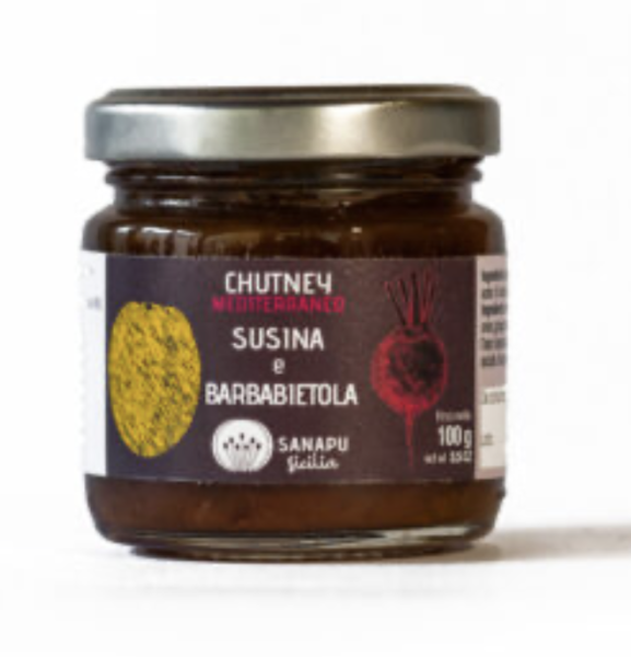 Sizilianisches Chutney aus gelben Pflaumen & roter Bete, 100g, vegan