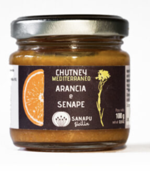 Sizilianisches Chutney aus Orangen & Senfkörner, 100g, vegan